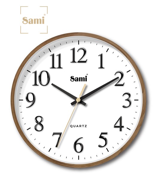 SAMRSP11642  RELOJ DE PARED SAMI HD TAIWAN MADERA 30CM