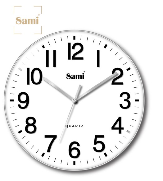 SAMRSP11644  RELOJ DE PARED SAMI HD TAIWAN PLATA 30CM