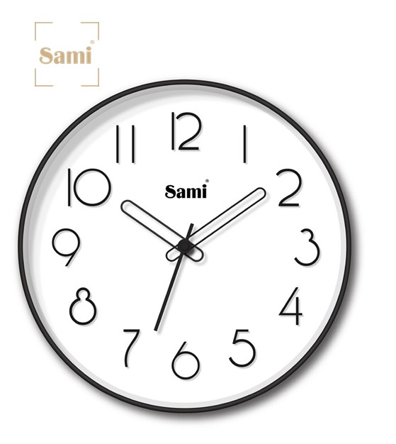 SAMRSP11646  RELOJ DE PARED SAMI HD TAIWAN NEGRO 30CM