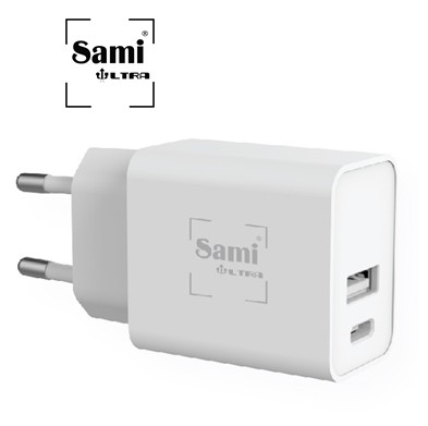 SAMSU1205  ALIMENTADOR SAMI USB A + USB C 20W QC 3.0