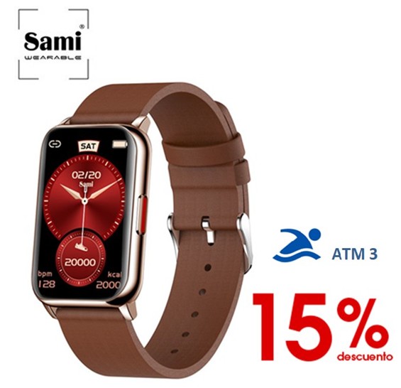 SAMWS2361MA  PULSERA DE ACTIVIDAD SAMI DUO SKIN MARRÓN