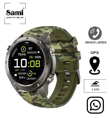 SAMWS2391VM  SMARTWATCH SAMI GPS 5 VERDE MILITAR