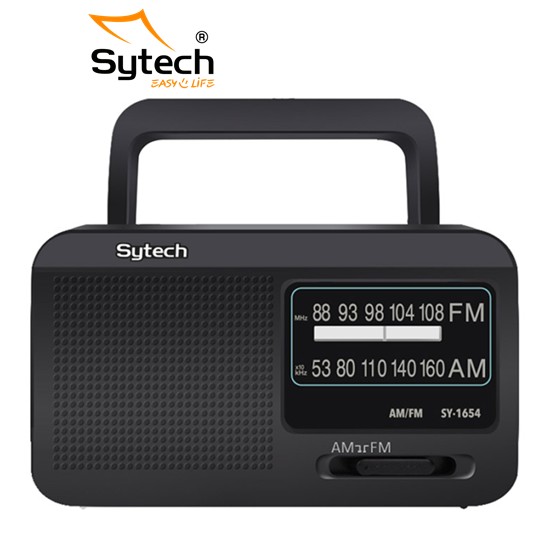 SYTSY1654NG  RADIO  SYTECH PORTÁTIL RED Y PILAS NEGRA