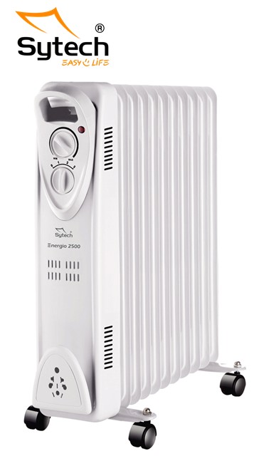 SYTSYRA1100A  RADIADOR DE ACEITE SYTECH 11 ELEMENTOS 2500W BLANCO