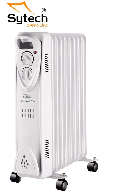 SYTSYRA900A  RADIADOR DE ACEITE SYTECH 9 ELEMENTOS 2000W BLANCO