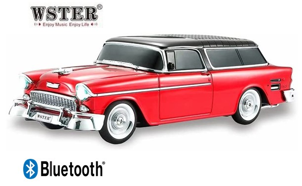 WSTWS1955RJ  ALTAVOZ BLUETOOTH WSTER COCHE CLÁSICO ROJO