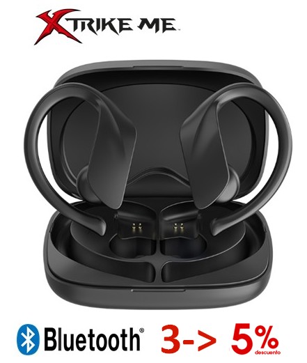 XTRWS205  AURICULAR XTRIKE ME TWS SPORT BLUETOOTH NEGRO